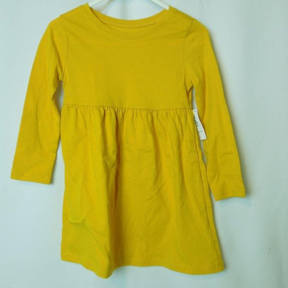 Fit & Flare Solid Yellow Long Sleeve 12-18M to 5T - Picture 5 of 13